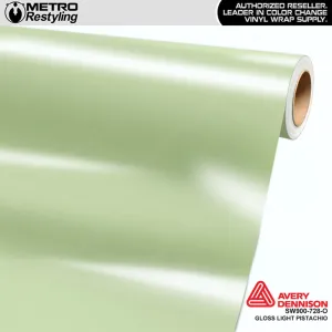 Avery Dennison SW900 Gloss Light Pistachio Vinyl Wrap | SW900-728-O