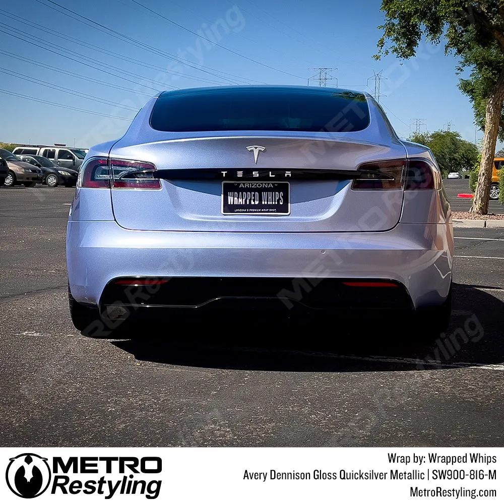 Avery Dennison SW900 Gloss Quicksilver Metallic Vinyl Wrap | SW900-816-M