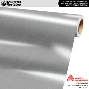 Avery Dennison SW900 Gloss Quicksilver Metallic Vinyl Wrap | SW900-816-M