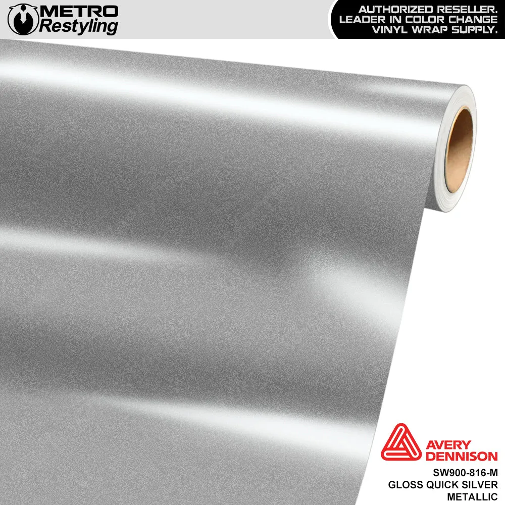 Avery Dennison SW900 Gloss Quicksilver Metallic Vinyl Wrap | SW900-816-M