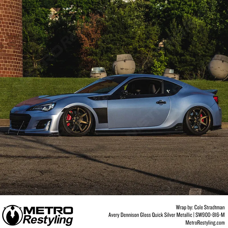 Avery Dennison SW900 Gloss Quicksilver Metallic Vinyl Wrap | SW900-816-M