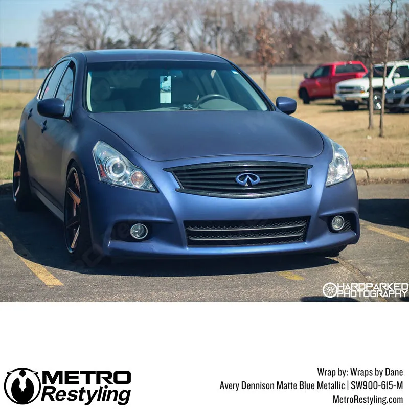Avery Dennison SW900 Matte Blue Metallic Vinyl Wrap | SW900-615-M