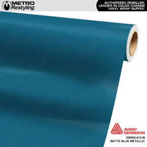 Avery Dennison SW900 Matte Blue Metallic Vinyl Wrap | SW900-615-M