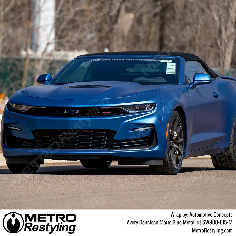 Avery Dennison SW900 Matte Blue Metallic Vinyl Wrap | SW900-615-M
