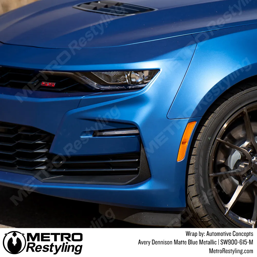 Avery Dennison SW900 Matte Blue Metallic Vinyl Wrap | SW900-615-M