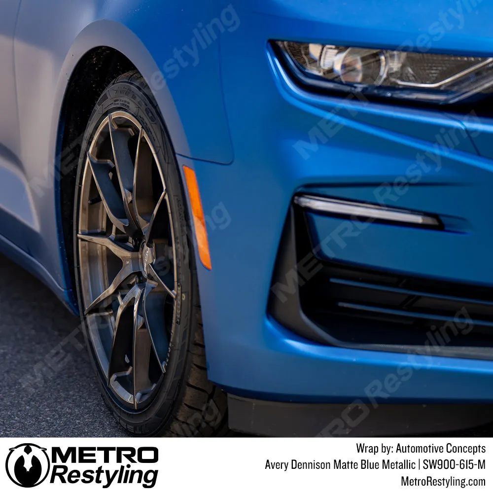 Avery Dennison SW900 Matte Blue Metallic Vinyl Wrap | SW900-615-M