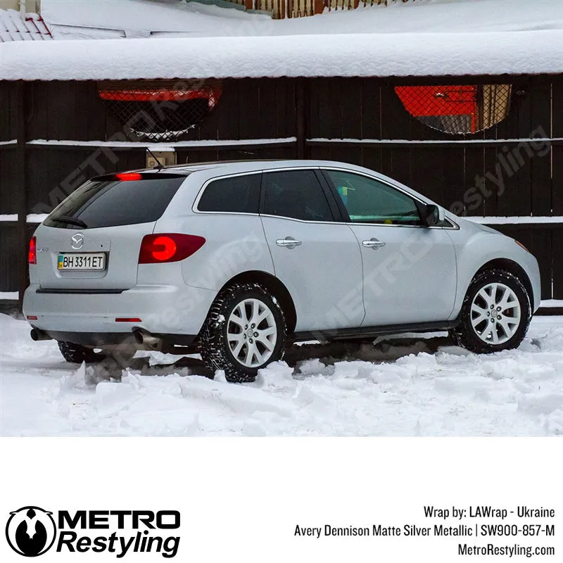 Avery Dennison SW900 Matte Silver Metallic Vinyl Wrap | SW900-857-M