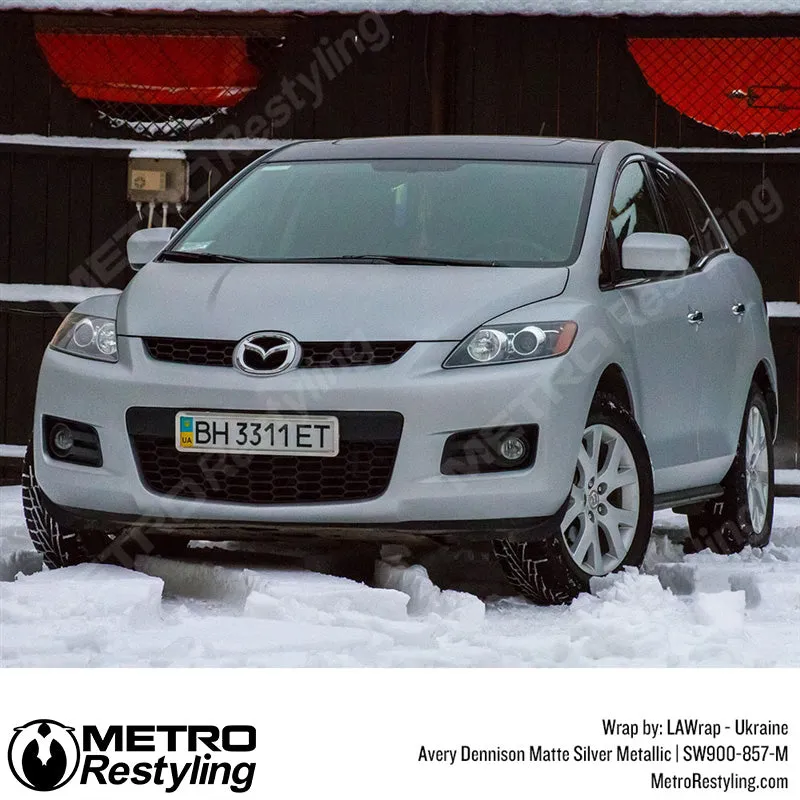 Avery Dennison SW900 Matte Silver Metallic Vinyl Wrap | SW900-857-M