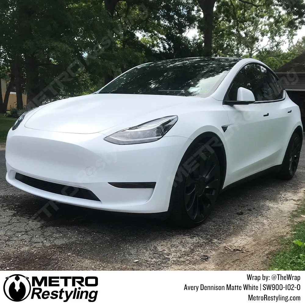 Avery Dennison SW900 Matte White Vinyl Wrap | SW900-102-O