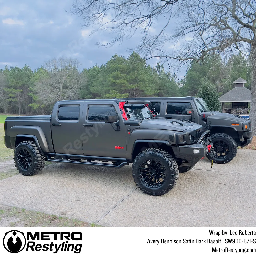 Avery Dennison SW900 Satin Dark Basalt Vinyl Wrap | SW900-871-S