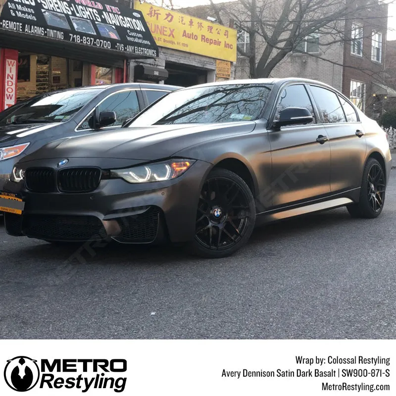 Avery Dennison SW900 Satin Dark Basalt Vinyl Wrap | SW900-871-S