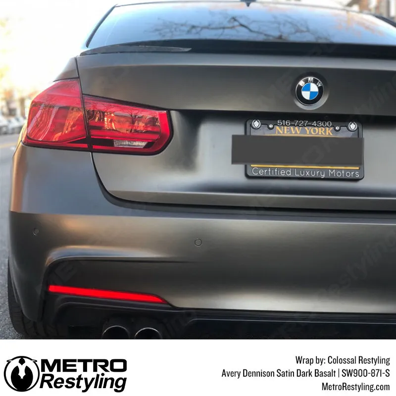 Avery Dennison SW900 Satin Dark Basalt Vinyl Wrap | SW900-871-S
