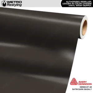 Avery Dennison SW900 Satin Dark Basalt Vinyl Wrap | SW900-871-S