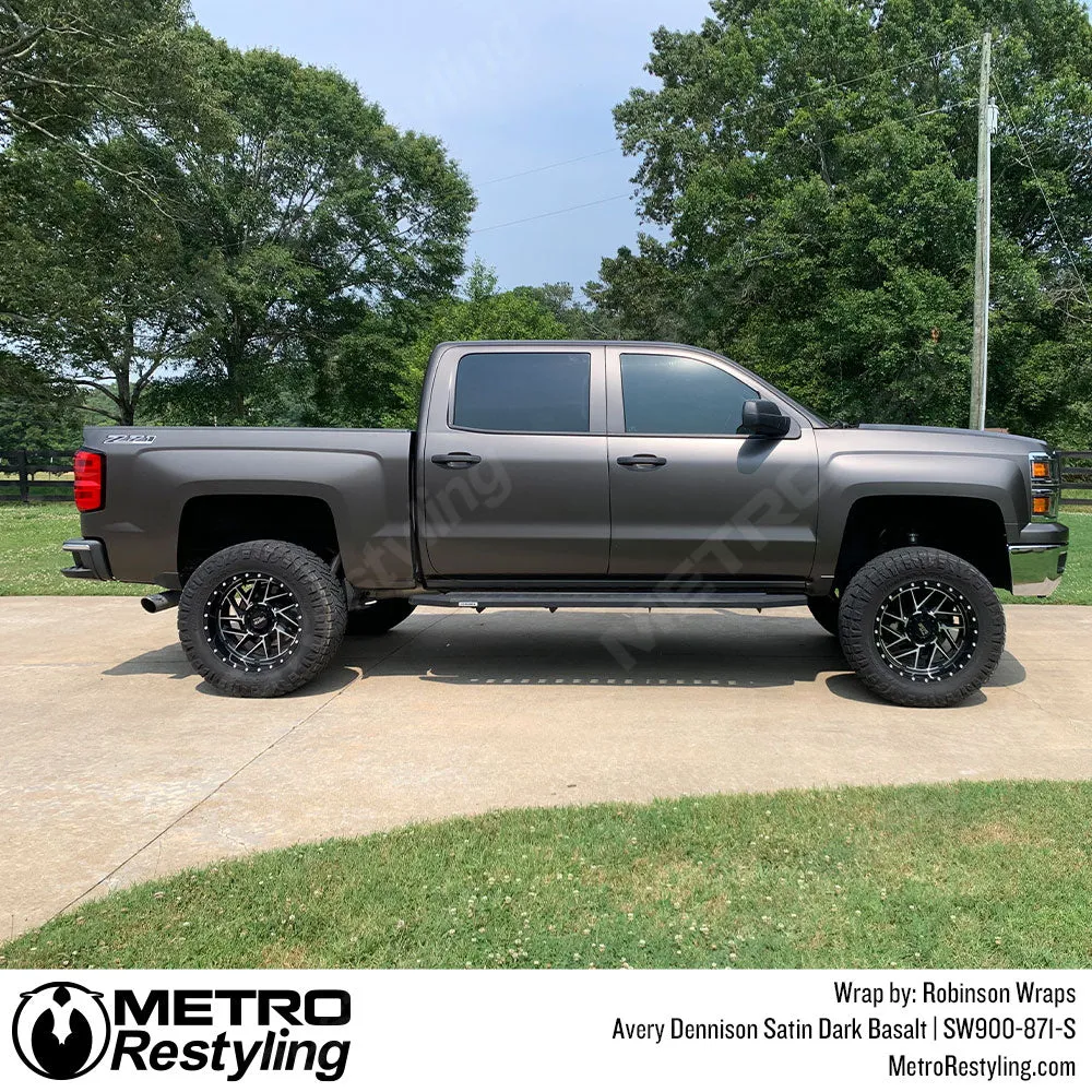 Avery Dennison SW900 Satin Dark Basalt Vinyl Wrap | SW900-871-S