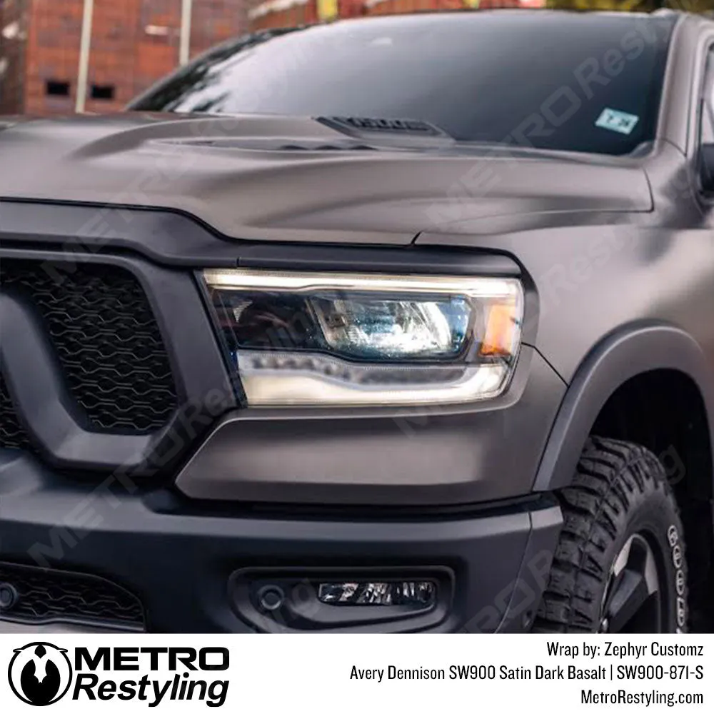 Avery Dennison SW900 Satin Dark Basalt Vinyl Wrap | SW900-871-S