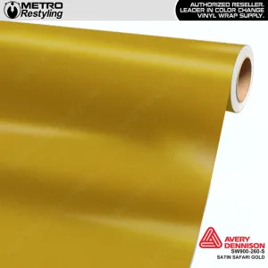 Avery Dennison SW900 Satin Safari Gold Vinyl Wrap | SW900-260-S