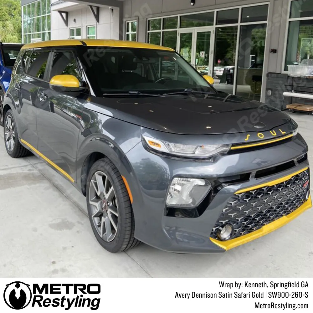 Avery Dennison SW900 Satin Safari Gold Vinyl Wrap | SW900-260-S