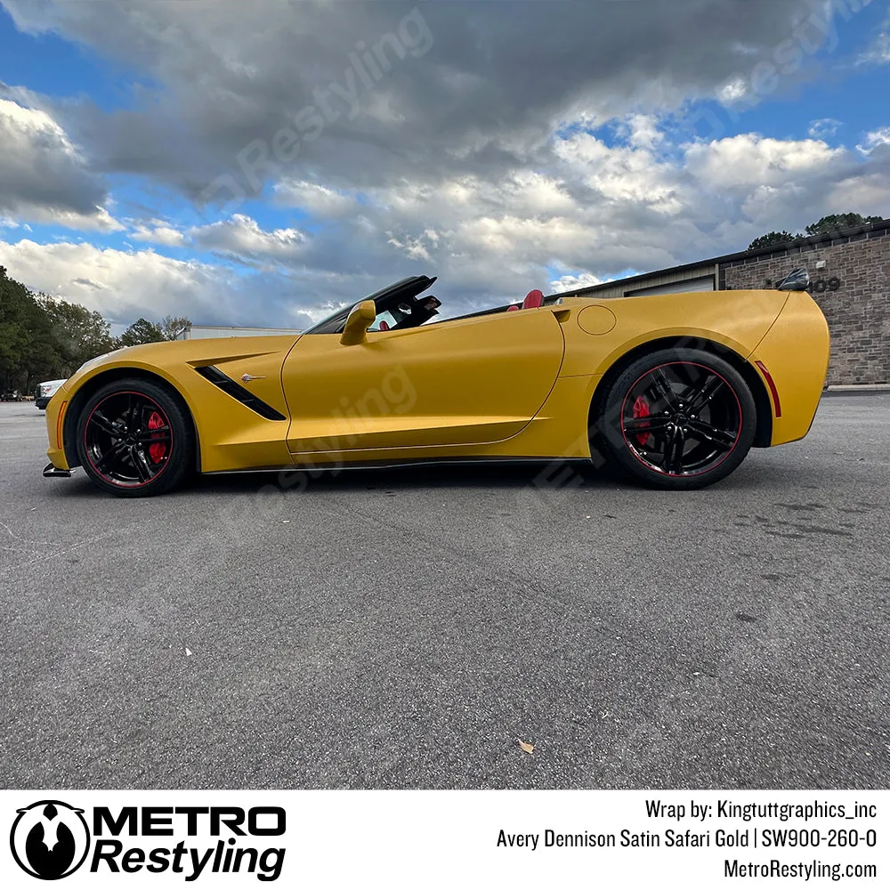 Avery Dennison SW900 Satin Safari Gold Vinyl Wrap | SW900-260-S