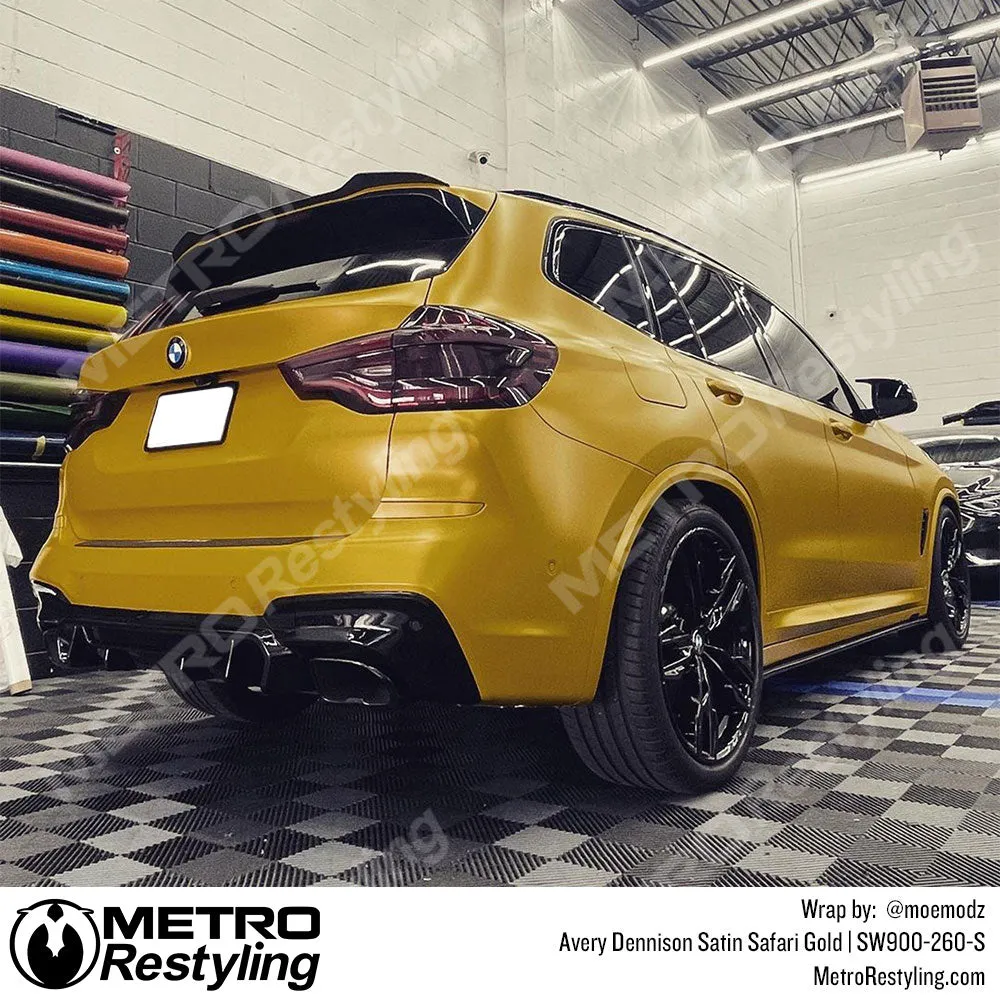 Avery Dennison SW900 Satin Safari Gold Vinyl Wrap | SW900-260-S