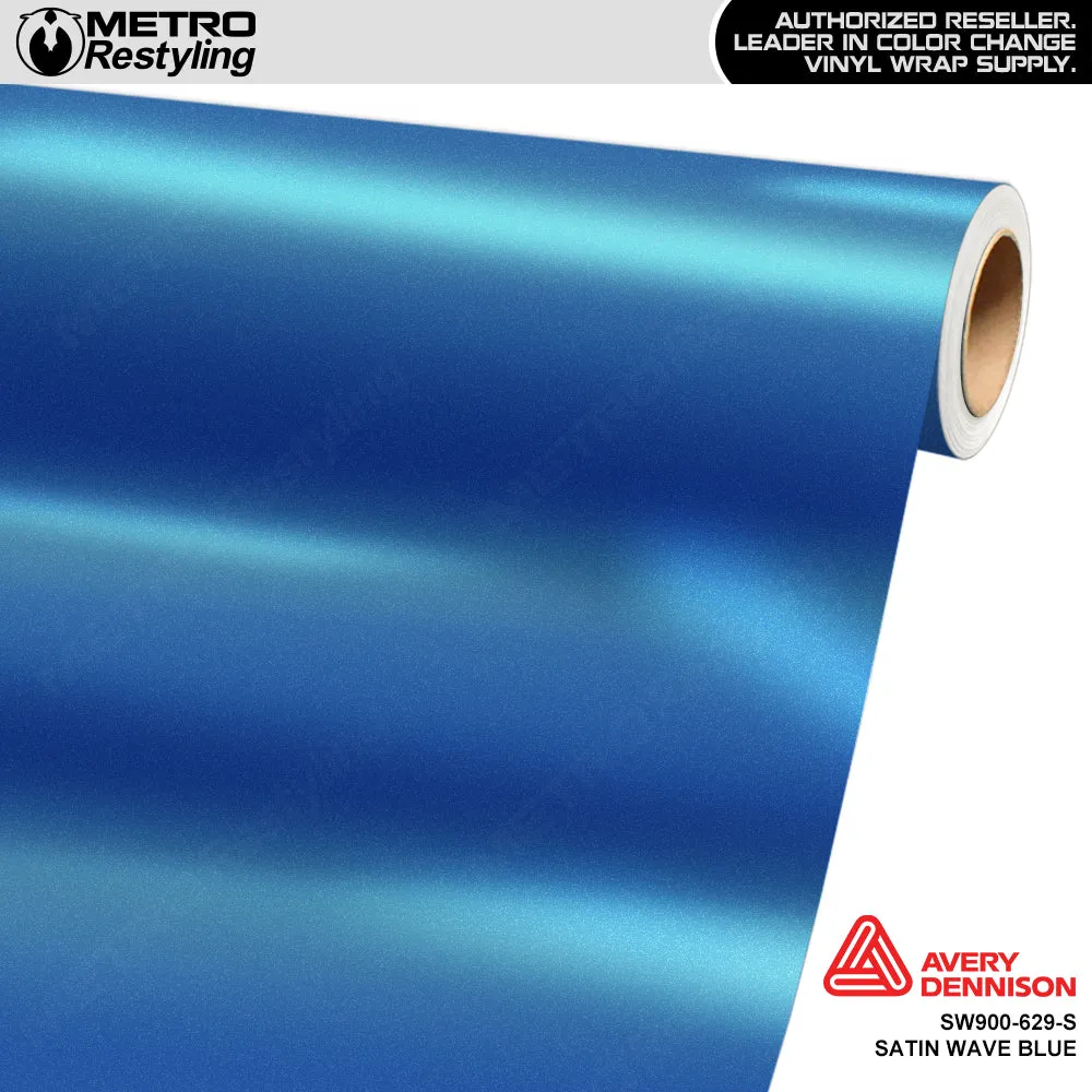 Avery Dennison SW900 Satin Wave Blue Vinyl Wrap | SW900-629-S