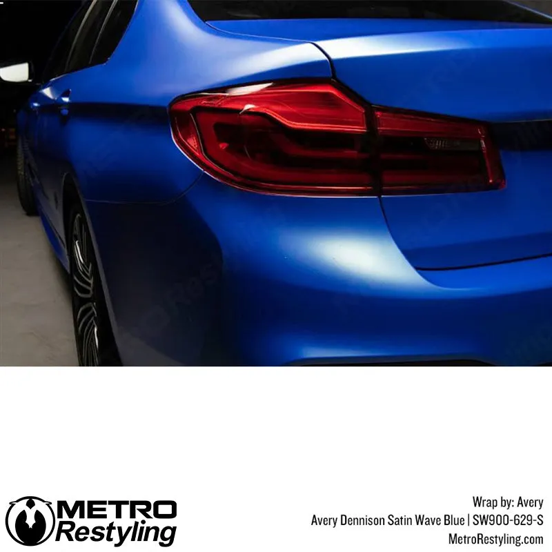 Avery Dennison SW900 Satin Wave Blue Vinyl Wrap | SW900-629-S