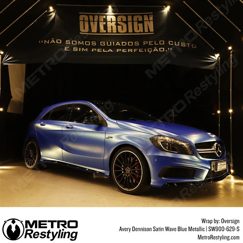 Avery Dennison SW900 Satin Wave Blue Vinyl Wrap | SW900-629-S