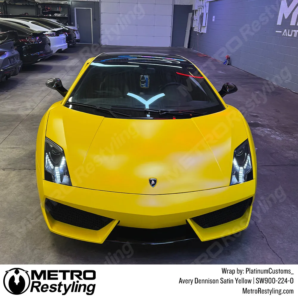 Avery Dennison SW900 Satin Yellow Vinyl Wrap | SW900-224-O