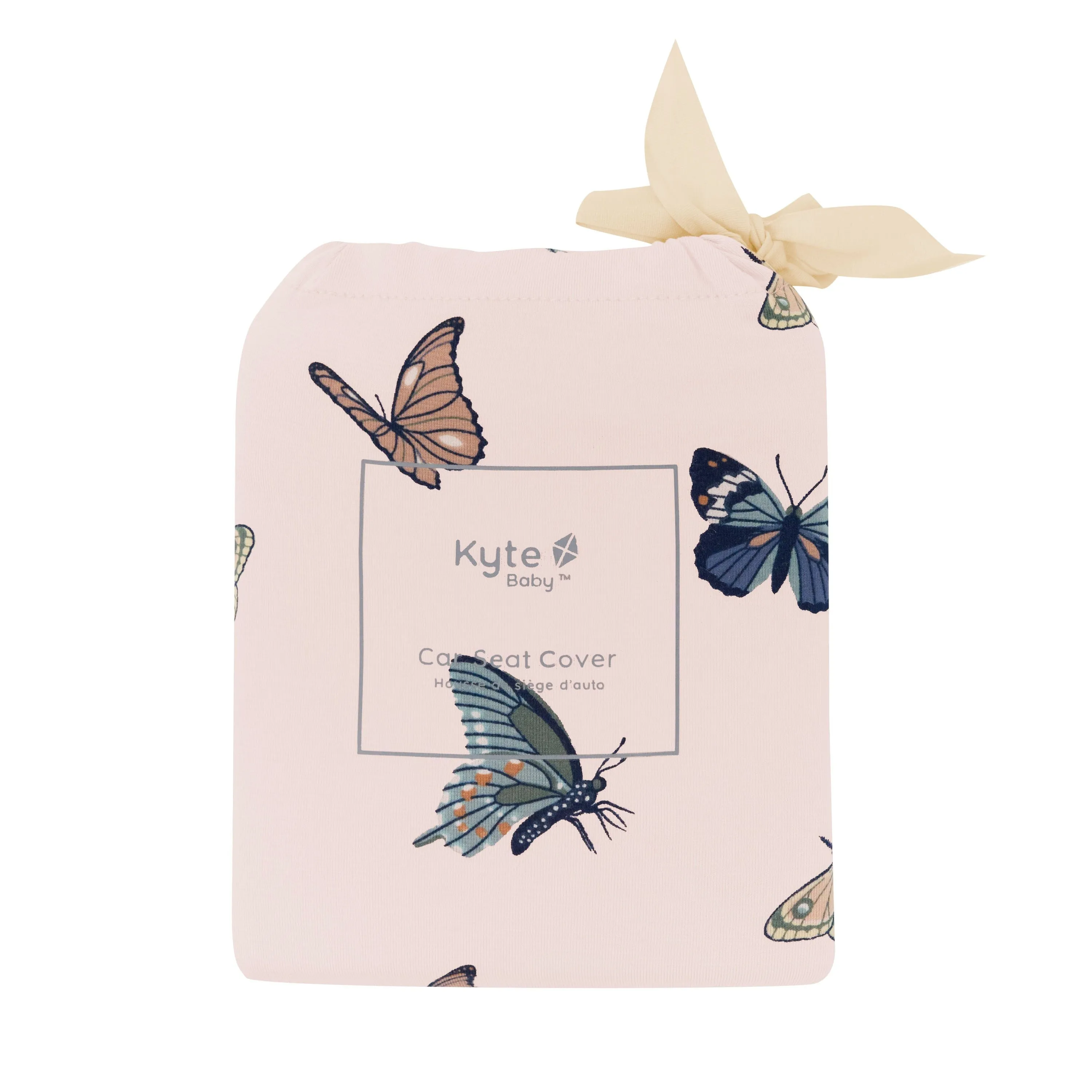 Car Seat Cover in Blush Butterfly