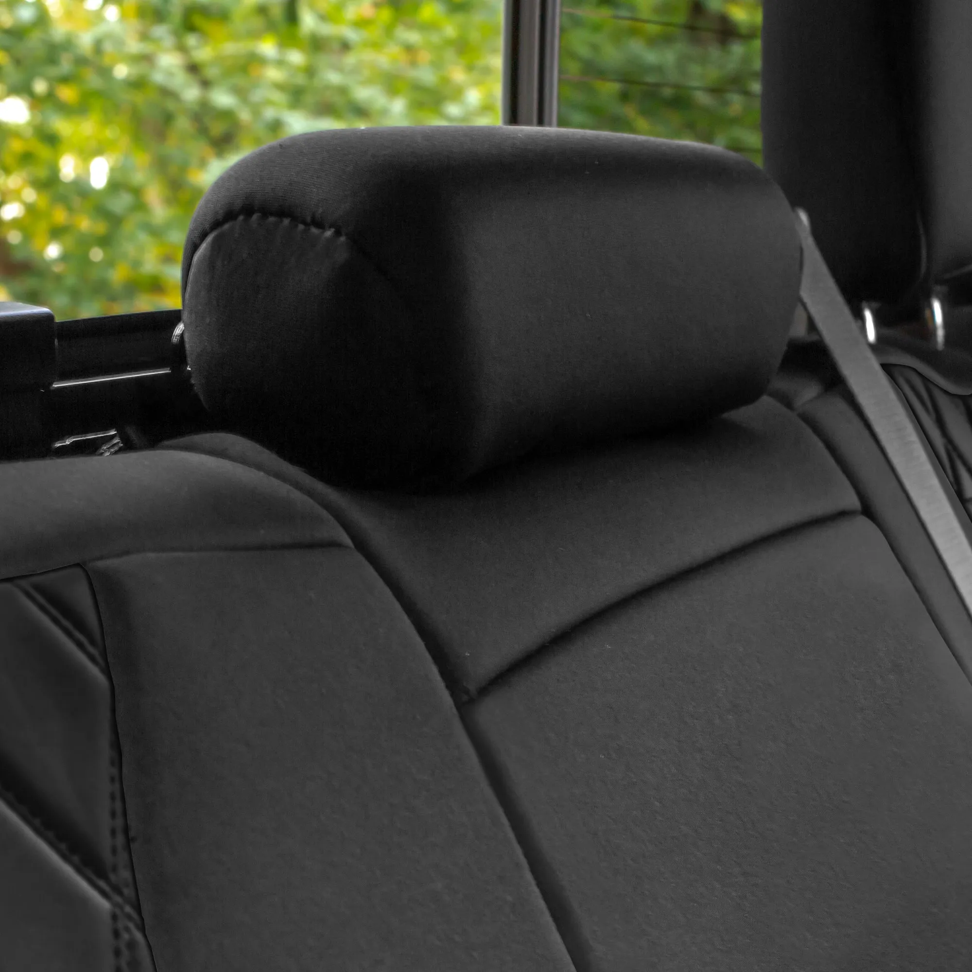 Chevrolet Silverado 1500 2500HD 3500HD WT | LT  2019 - 2023 - Full Set Seat Covers - Black Ultraflex Neoprene