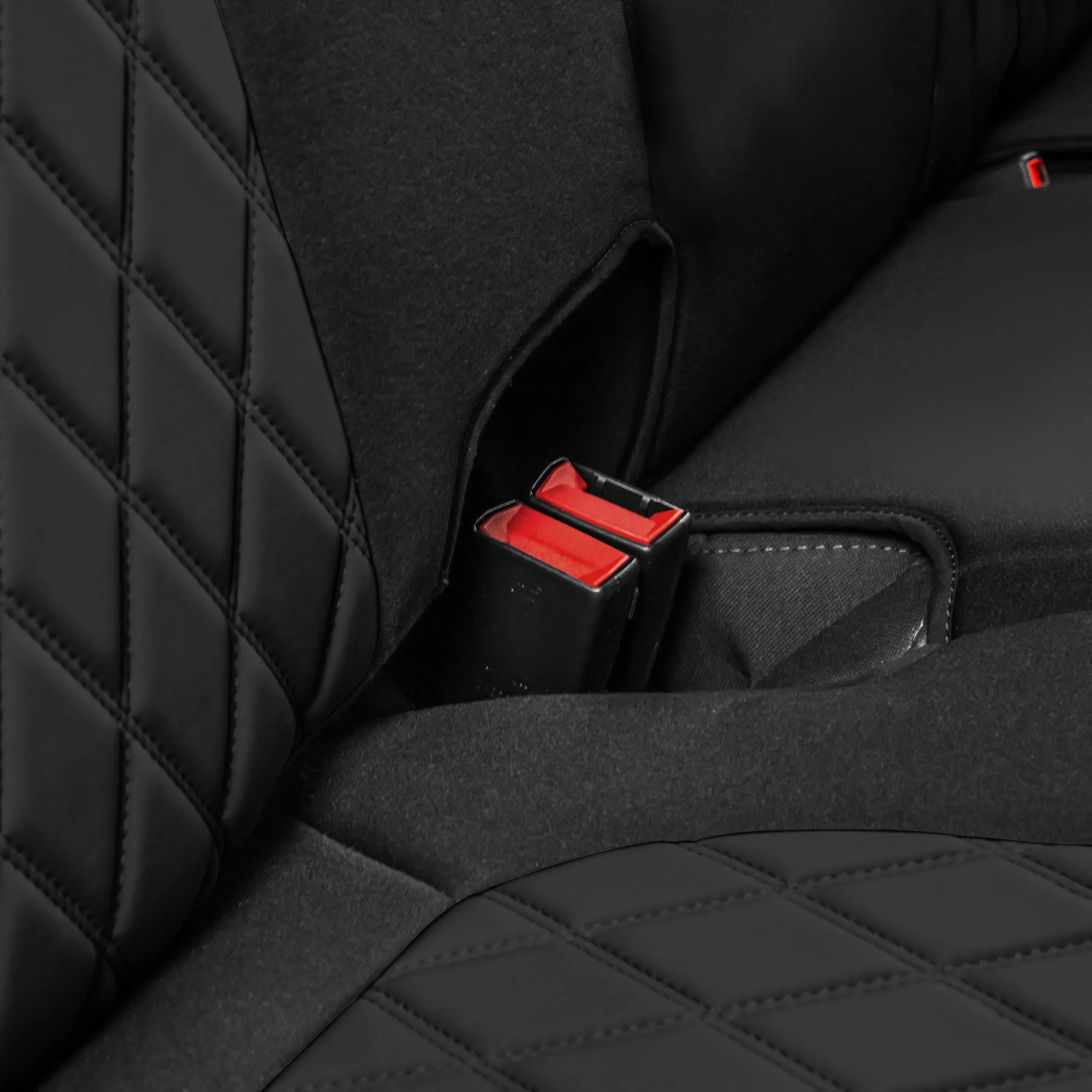 Chevrolet Silverado 1500 2500HD 3500HD WT | LT  2019 - 2023 - Full Set Seat Covers - Black Ultraflex Neoprene