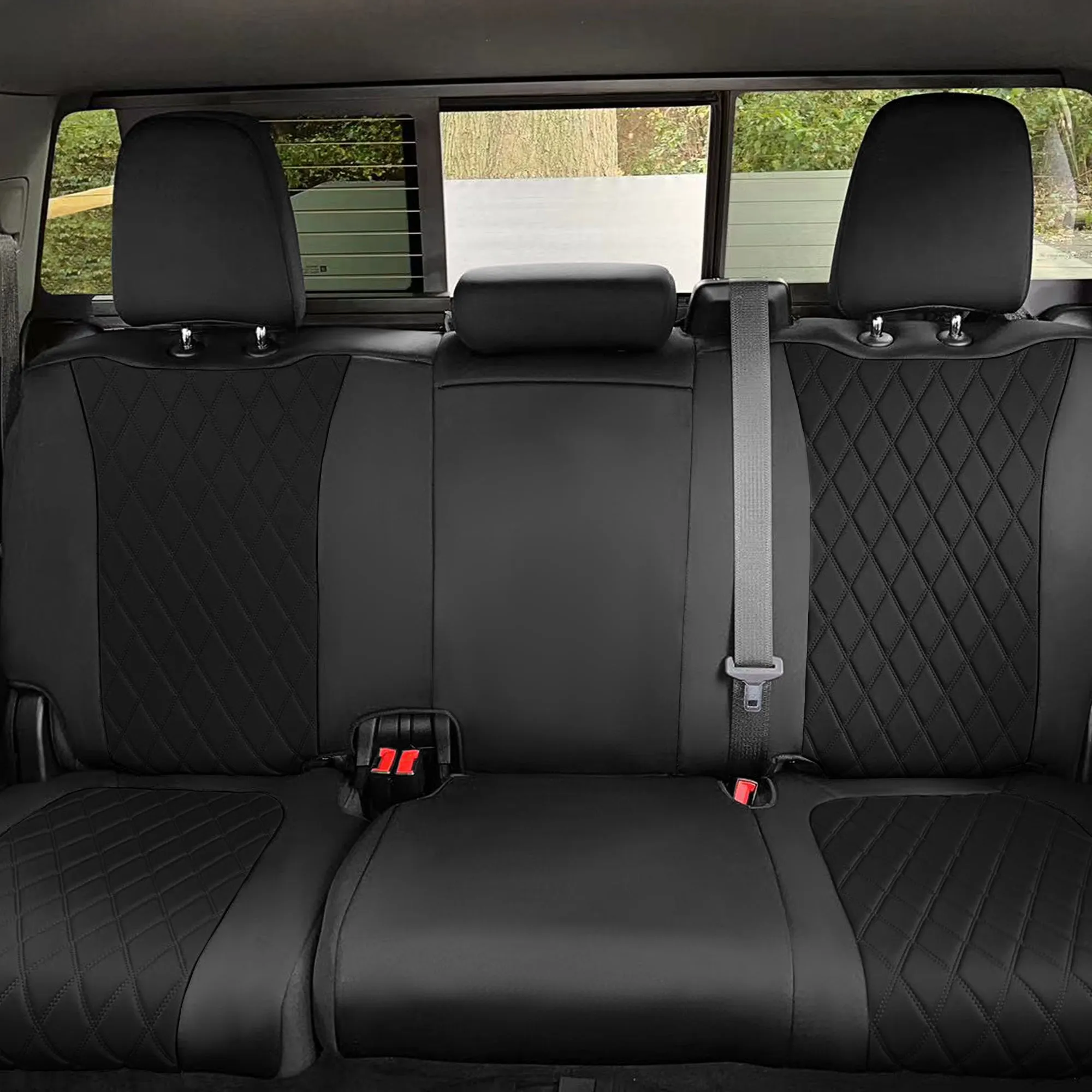 Chevrolet Silverado 1500 2500HD 3500HD WT | LT  2019 - 2023 - Full Set Seat Covers - Black Ultraflex Neoprene