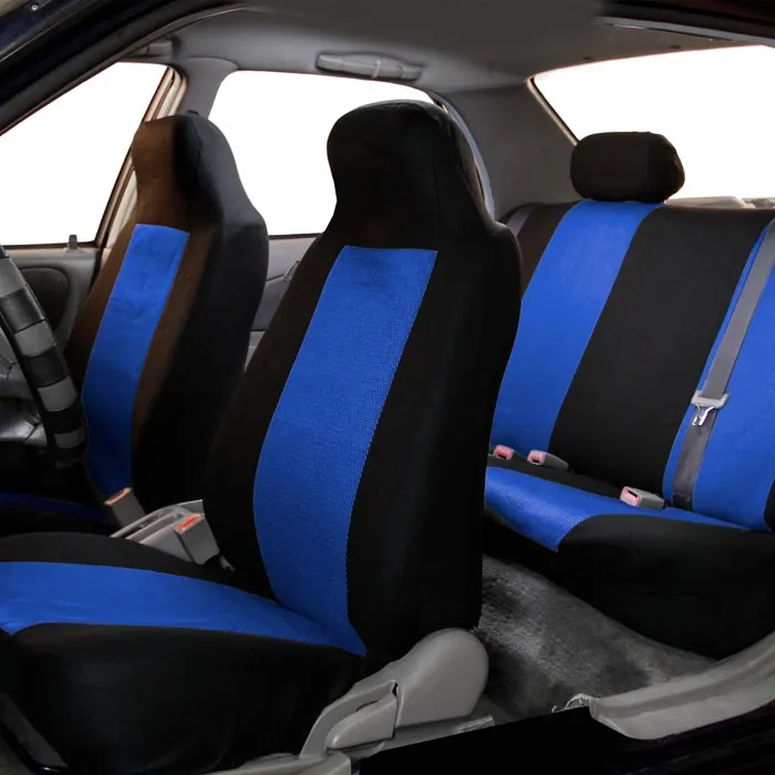 Classic Cloth Seat Covers - Full Set Blue