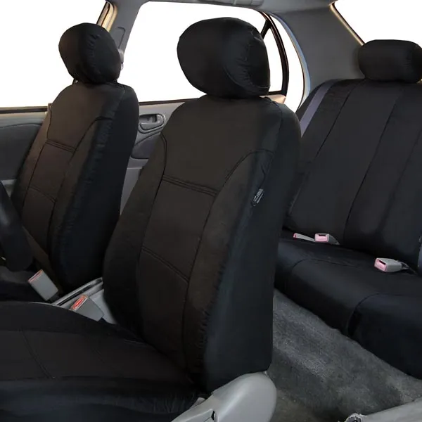 Classic Khaki Seat Covers - Full Set Black
