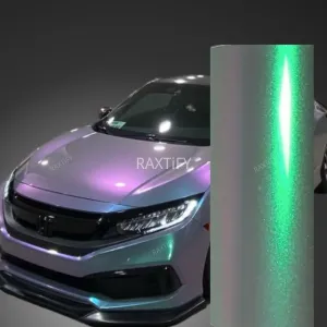 Color Shift Metallic Purple Green Car Wrap