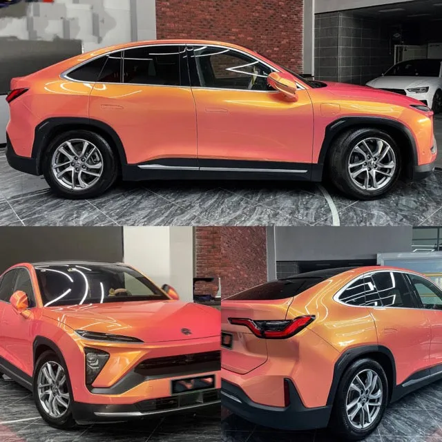 Color Shift Neon Gold Pink Vinyl Wrap
