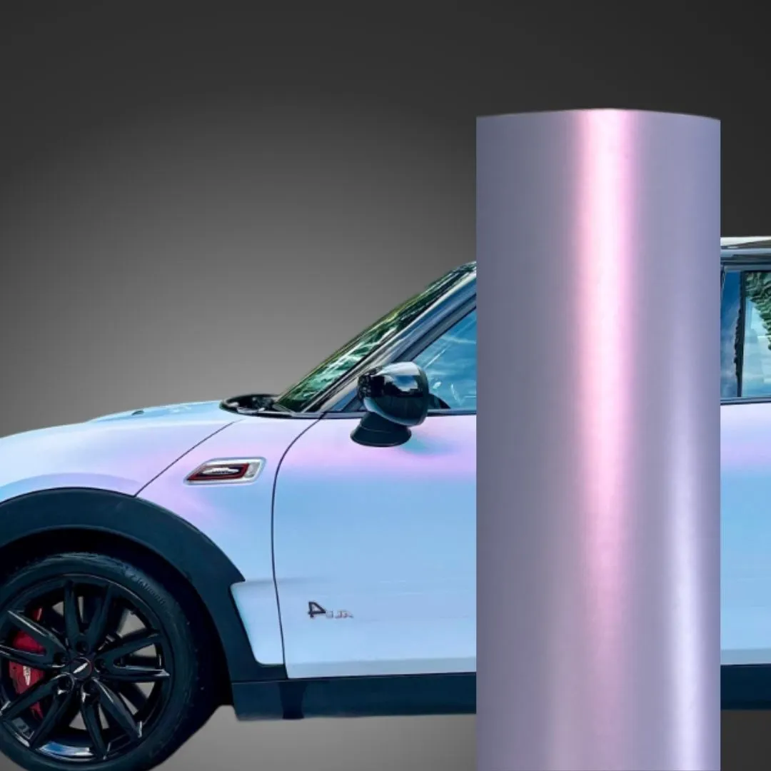Color Shift Satin Blue Pink Vinyl Wrap