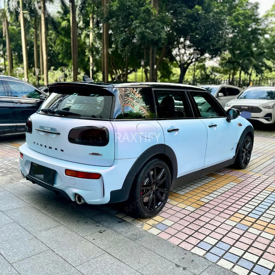 Color Shift Satin Blue Pink Vinyl Wrap