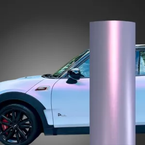 Color Shift Satin Blue Pink Vinyl Wrap