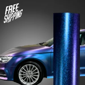 Color Shift Satin Purple Red Vinyl Wrap