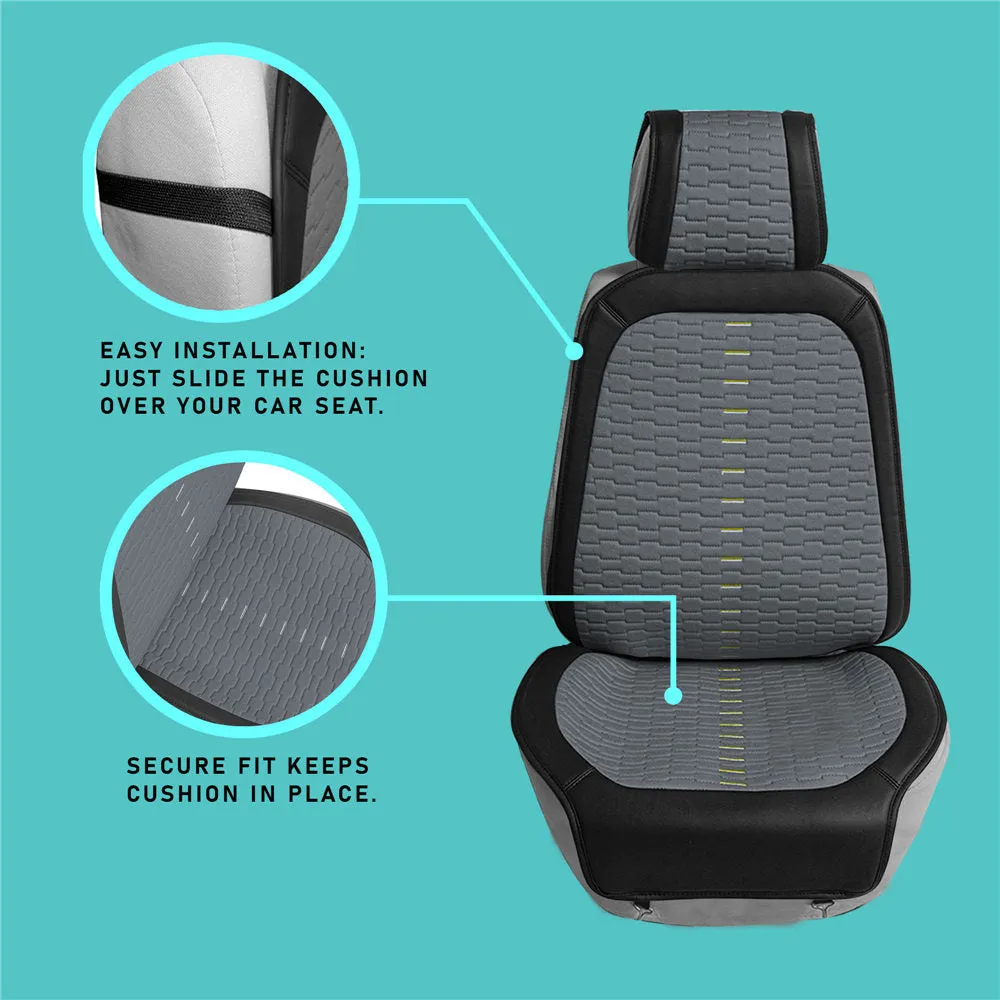Colorful Ultra Car Seat Cushions - Front Set Blue