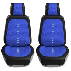 Colorful Ultra Car Seat Cushions - Front Set Blue