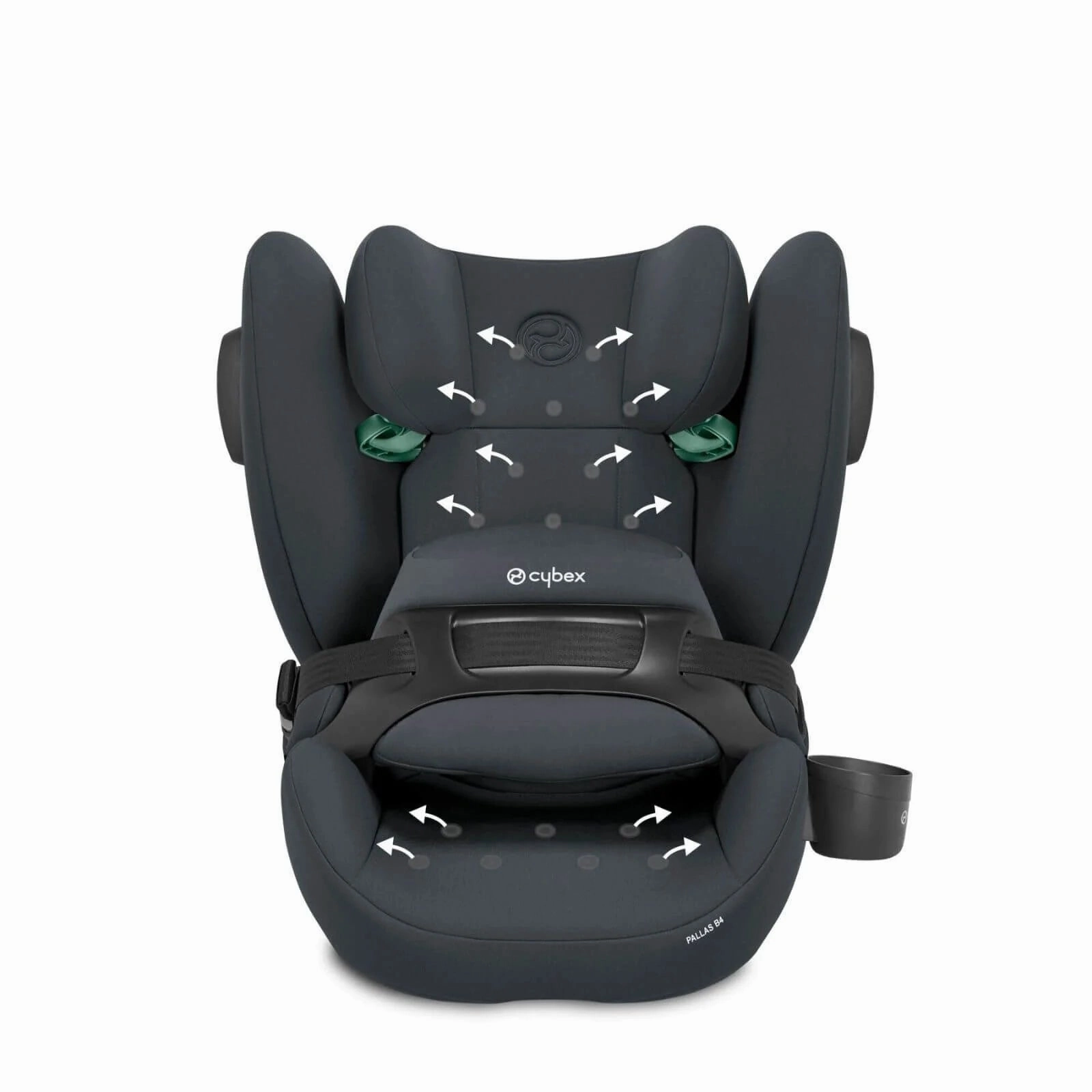 Cybex Pallas B4 i-Size Group 1/2/3 Car Seat (9 Months to 12 Years) - Cobblestone Grey