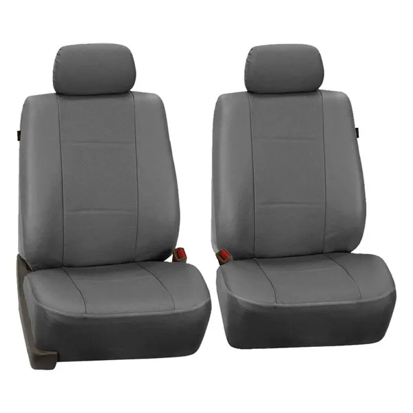 Deluxe Leatherette Seat Covers - Full Set Gray