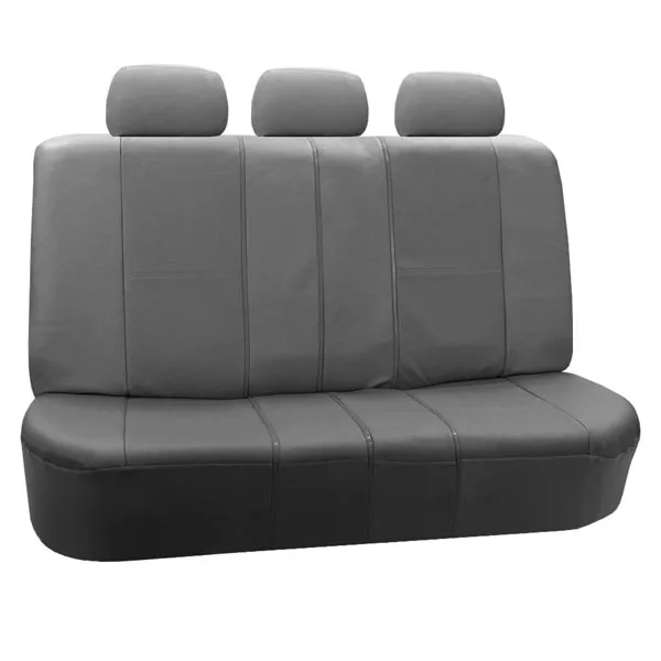 Deluxe Leatherette Seat Covers - Full Set Gray