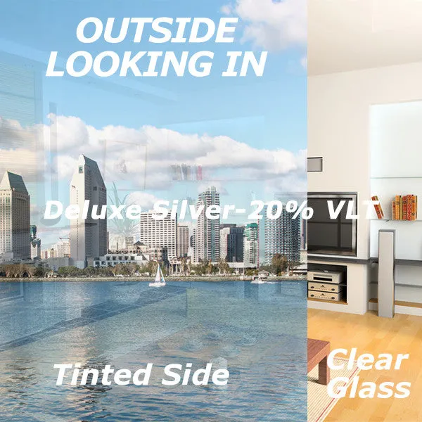 Deluxe Silver Window Tinting Film 20% VLT