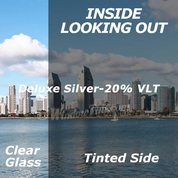 Deluxe Silver Window Tinting Film 20% VLT