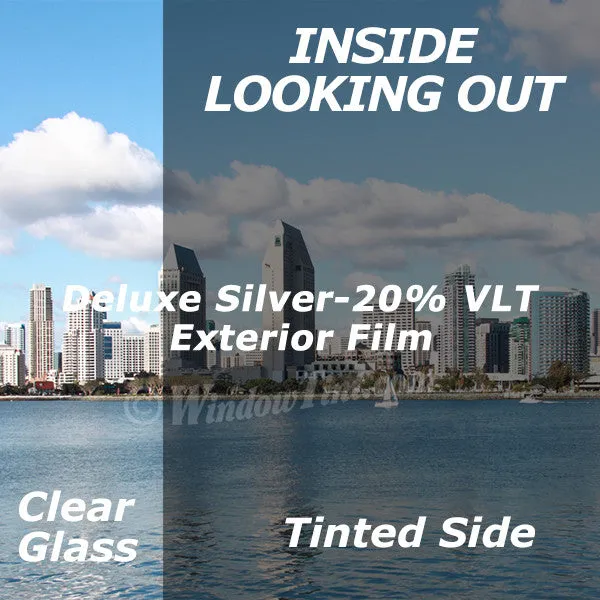 Exterior Deluxe Silver Window Tinting Film 20% VLT