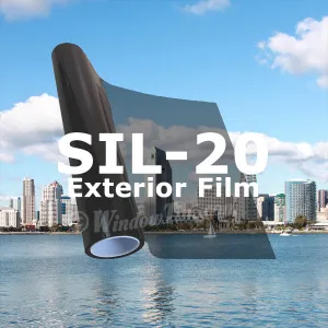 Exterior Deluxe Silver Window Tinting Film 20% VLT