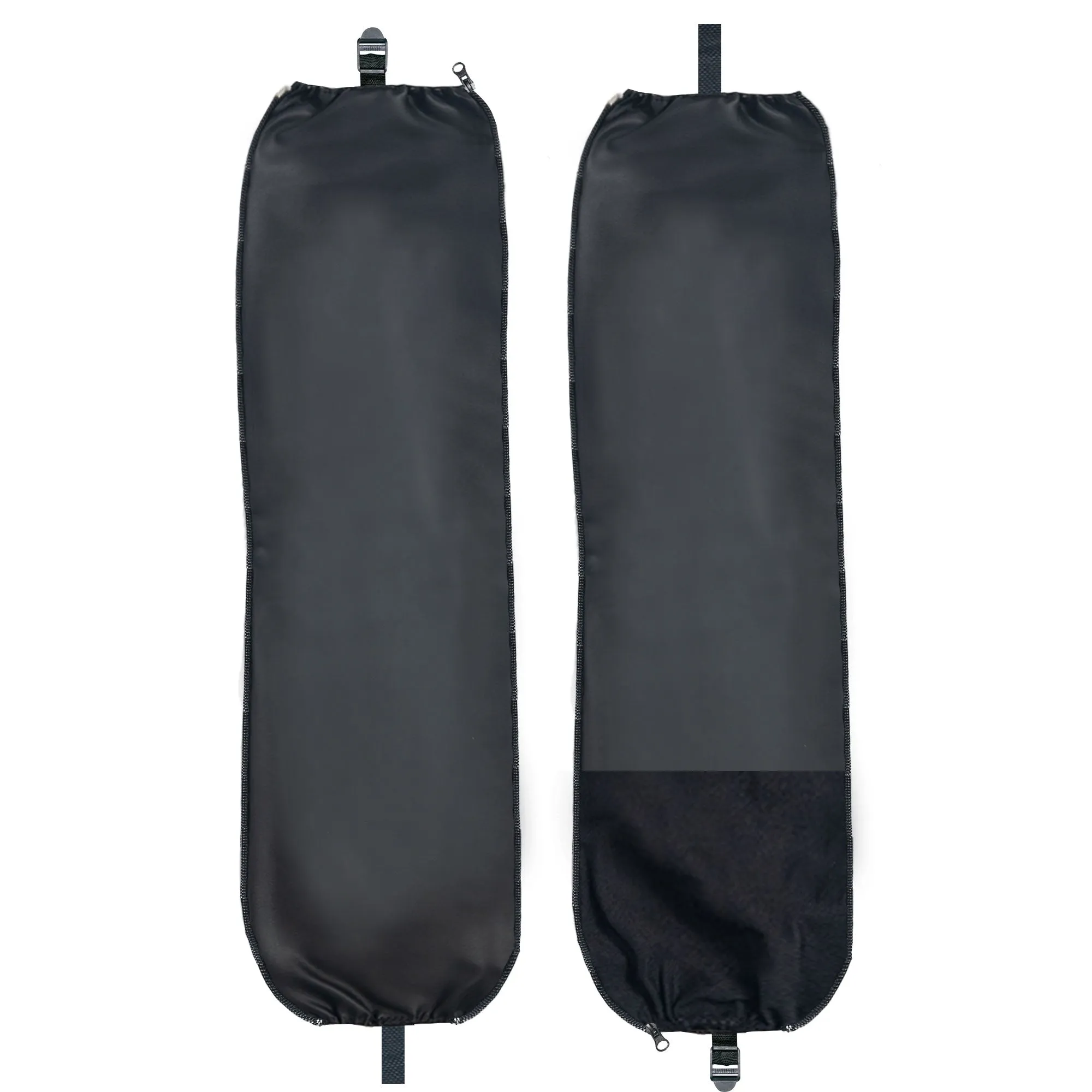 Faux Leather Extension Pieces for Split Bench Covers Black - PU Leather