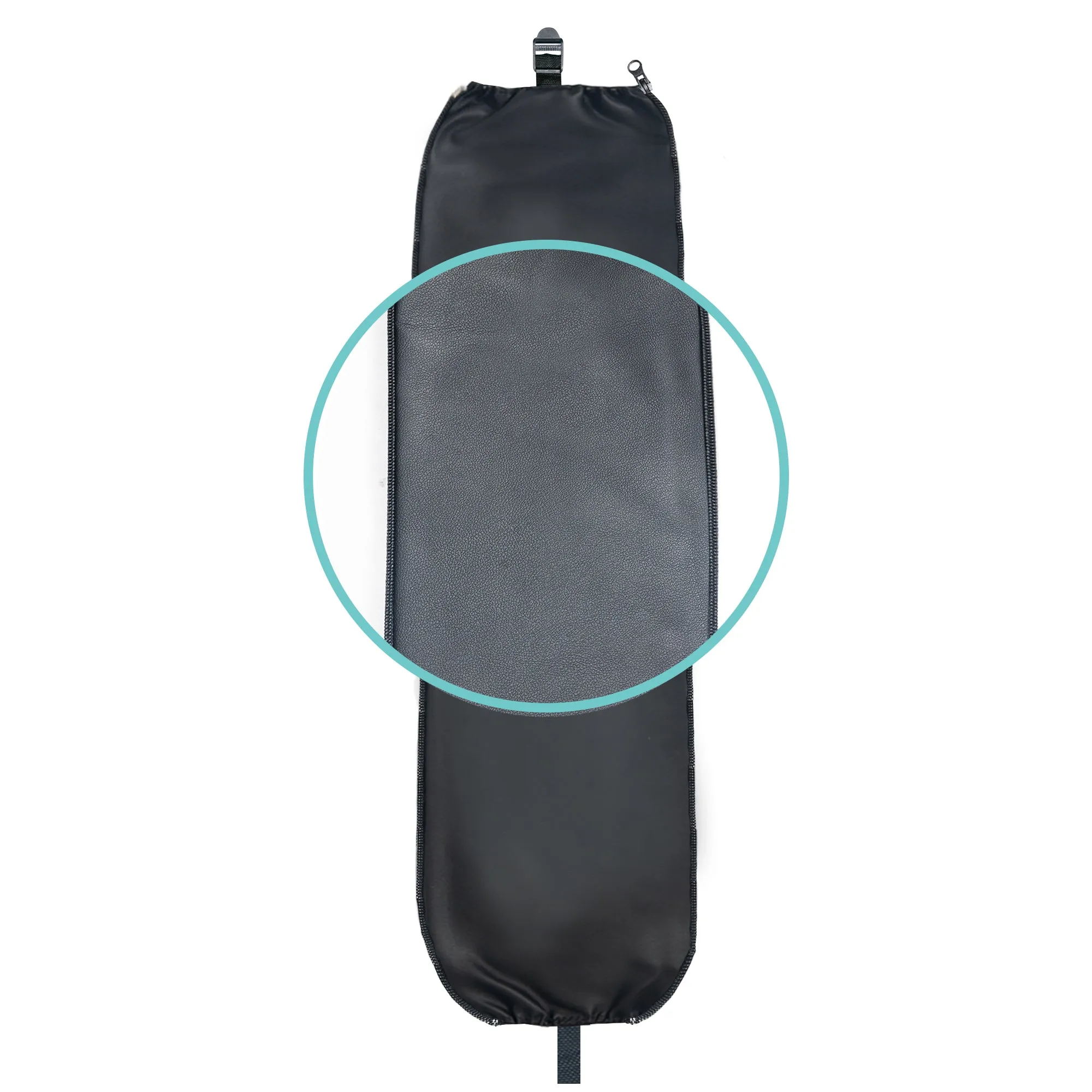 Faux Leather Extension Pieces for Split Bench Covers Black - PU Leather